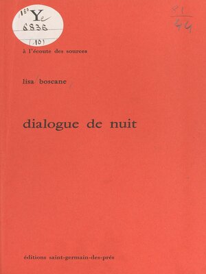 cover image of Dialogue de nuit